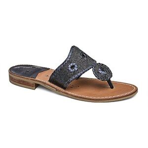 Jack Rogers Navy Glitter Navajo Sandals